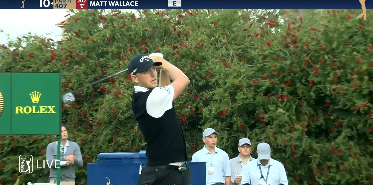PGA TOUR’s Matt Wallace makes a donation to Blessings in a Backpack