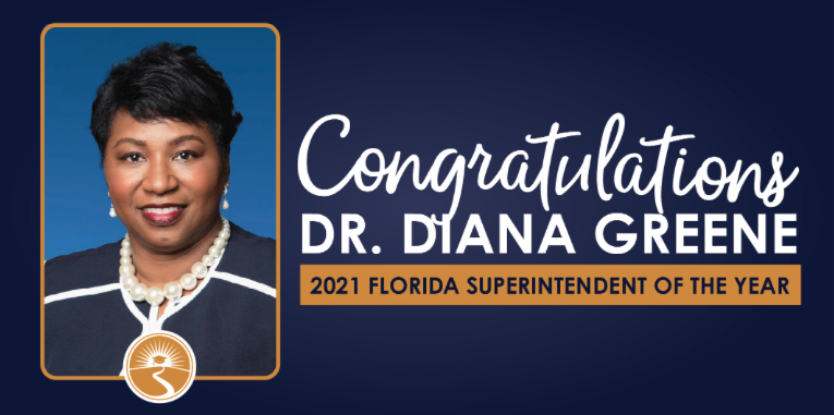 Duval County Public Schools Superintendent Dr. Diana Greene Named Florida’s 2021 Superintendent of the Year