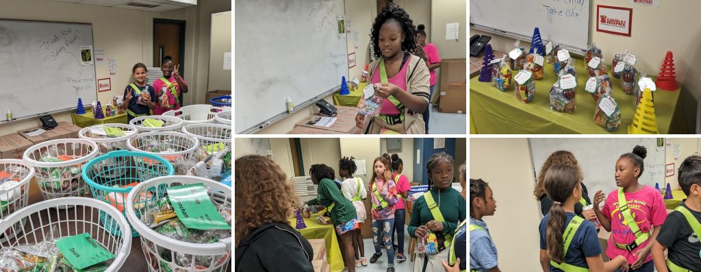 Woodland Acres Elementary School's dedicated fifth-grade safety patrol ensures that 300 Blessings food bags are distributed every Friday, bringing smiles and joy to their fellow students.